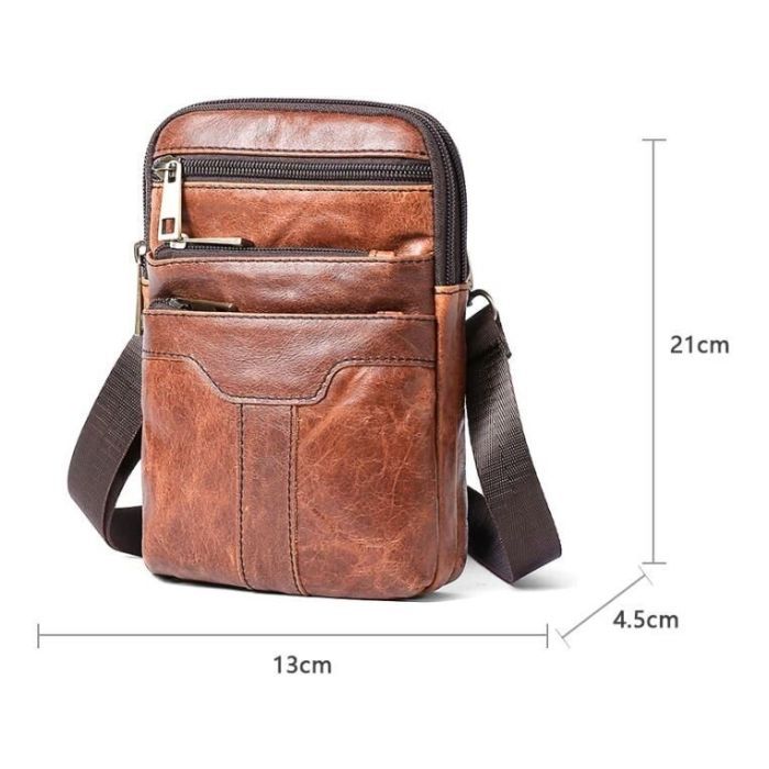 Сумка Vintage Коричневая (14724) изображение 5