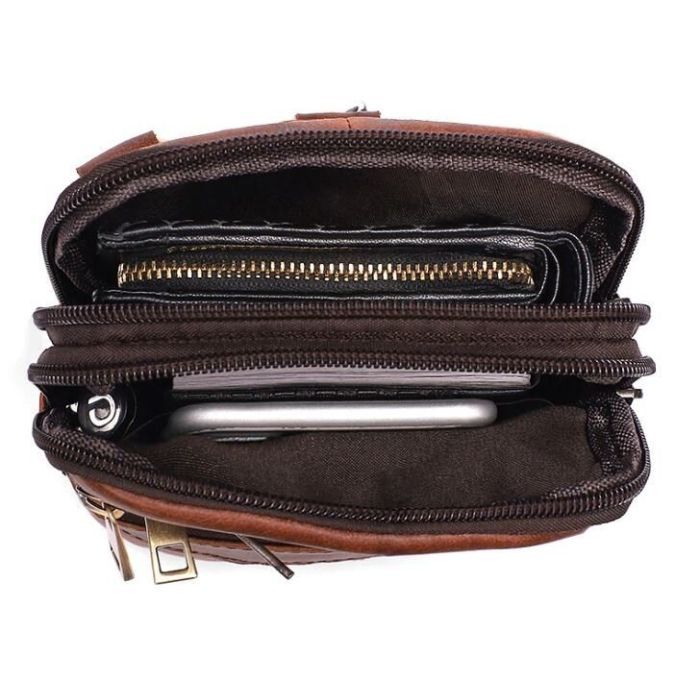 Сумка Vintage Коричневая (14724) изображение 7