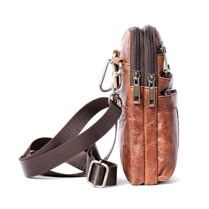 Сумка Vintage Коричневая (14724) изображение 9