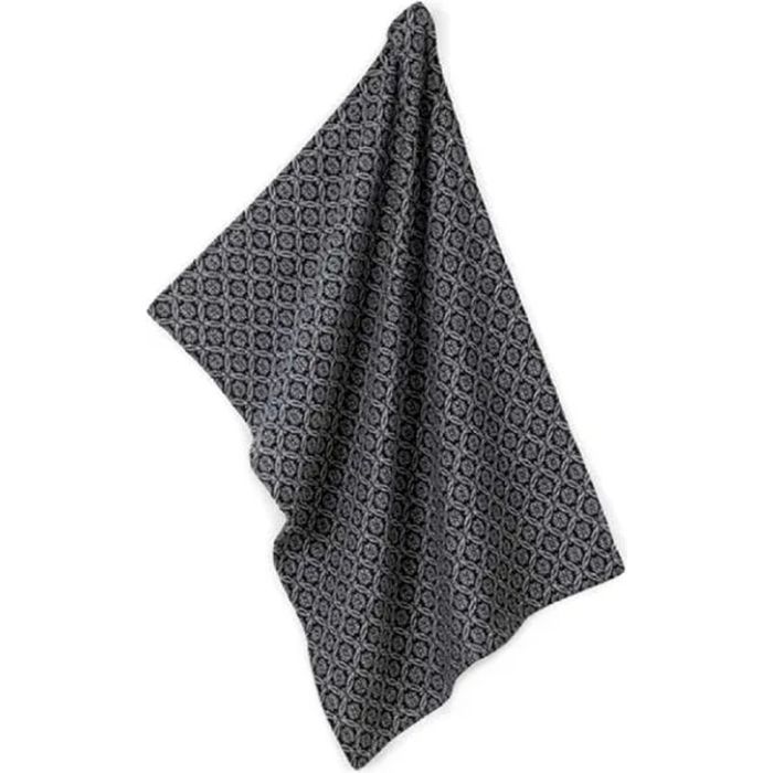 Полотенце Kela кухонное Gianna, 70x50 см, черно-белое с узором (12783) (00000023327)