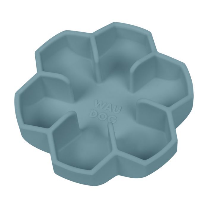 Универсальная посуда для животных WAUDOG Silicone миска для медленного питания 750 мл голубая (23542)