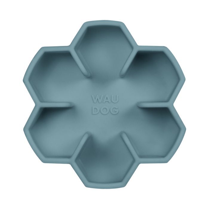 Универсальная посуда для животных WAUDOG Silicone миска для медленного питания 750 мл голубая (23542) изображение 2
