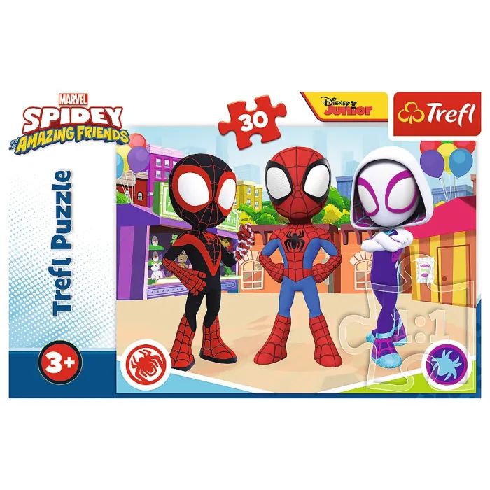 Пазл Trefl Spiderman Приключения Спайди и друзей 30 элементов (5900511182859) изображение 3