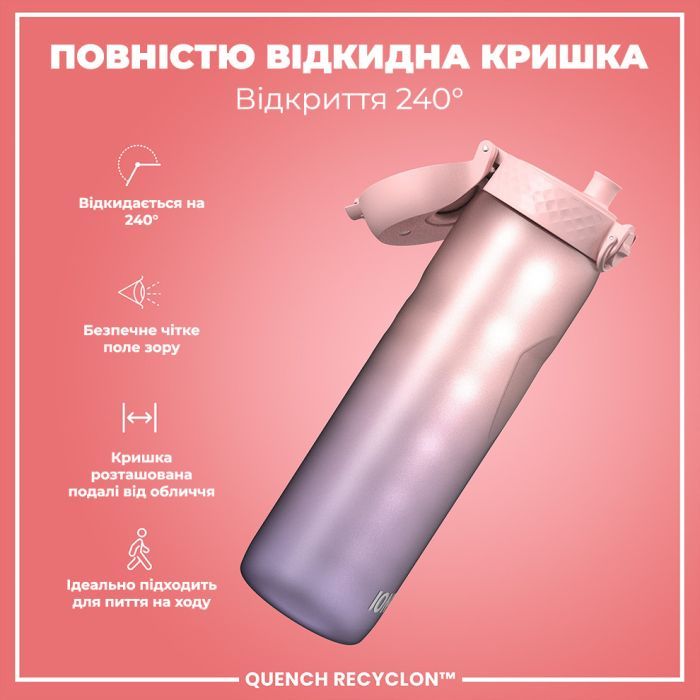 Бутылка для воды ION8 OneTouch Times To Drink 1000 мл BPA Free, Camo (I8RF1000PICAMO) изображение 3