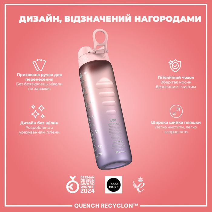 Бутылка для воды ION8 OneTouch Times To Drink 1000 мл BPA Free, Camo (I8RF1000PICAMO) изображение 4