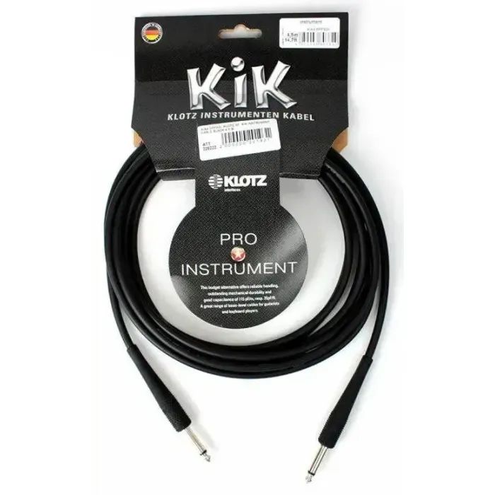 Інструментальний кабель Klotz KIK Instrument Cable Black 3 m (228221)