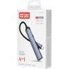Концентратор ColorWay USB-C 4-in-1 USB-C2.0х3/USB3.0 (CW-HUB07) изображение 6