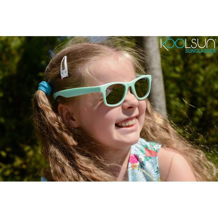 Детские солнцезащитные очки Koolsun Wave, 3-10 років, м''ятні (KS-WABA003) изображение 3