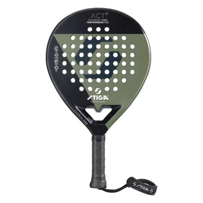 Ракетка для падел тенниса Stiga Racket ACT Black/Olive Green (2202-0919-01) (931518)