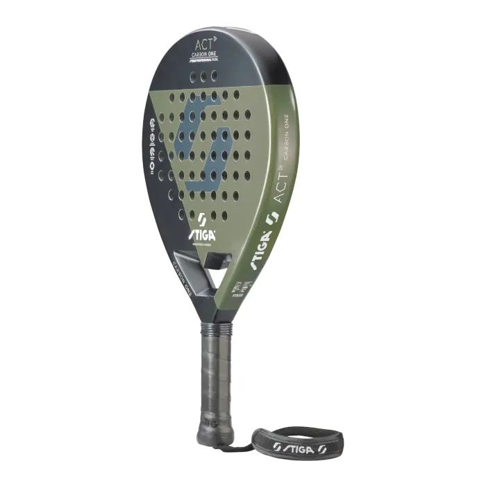 Ракетка для падел тенниса Stiga Racket ACT Black/Olive Green (2202-0919-01) (931518) изображение 3