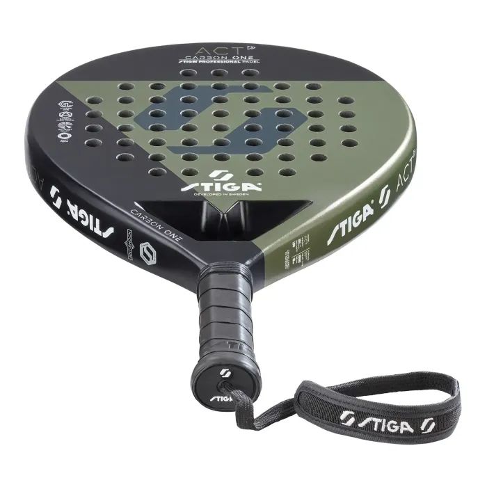 Ракетка для падел тенниса Stiga Racket ACT Black/Olive Green (2202-0919-01) (931518) изображение 4