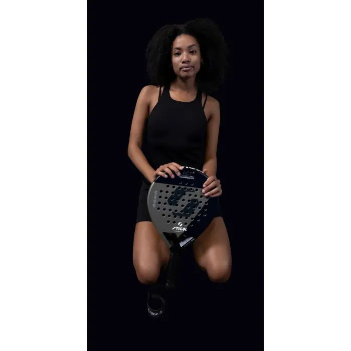 Ракетка для падел тенниса Stiga Racket ACT Black/Olive Green (2202-0919-01) (931518) изображение 6