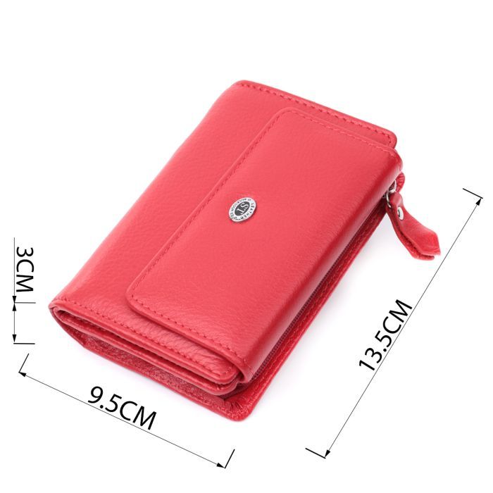 Кошелек ST Leather Из натуральной кожи Красный (22739) изображение 3