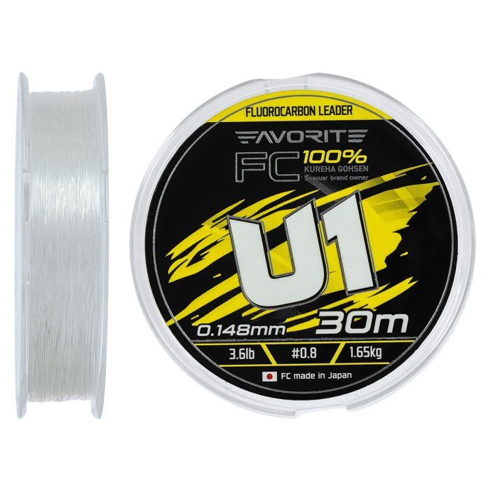 Флюорокарбон Favorite U1 FC 30m 3.0/0.285mm 13.2lb/5.97kg (1693.12.14)