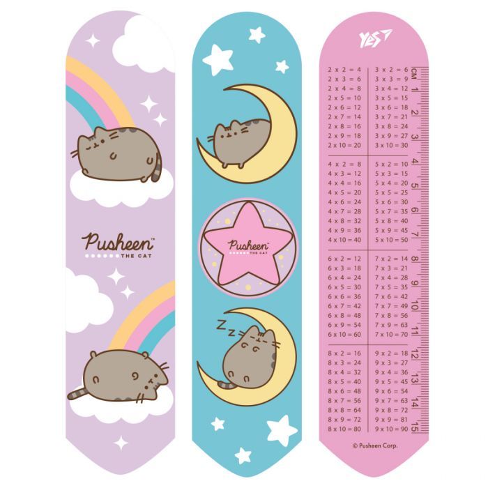 Закладки для книг Yes 2D Pusheen rainbow (708133)