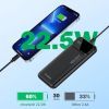 Батарея универсальная Choetech 10000mAh 22.5W, PD, QC/3.0, USB-A, USB-C, Black (B728-CCBK) изображение 5