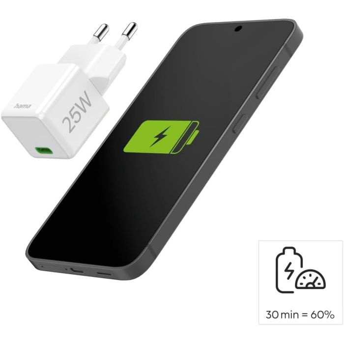 Зарядное устройство Hama 25W USB-С PD white (00201981) изображение 4