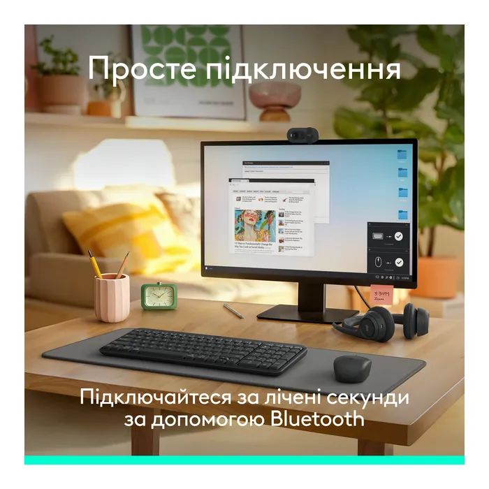 Клавиатура Logitech K250 Bluetooth/Wireless UA Graphite (920-013822) изображение 2
