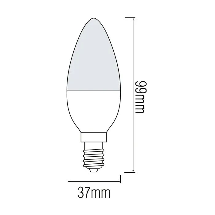 Лампочка Horoz ULTRA SMD LED 6W 3000K E14 480Lm (YT17209) изображение 2