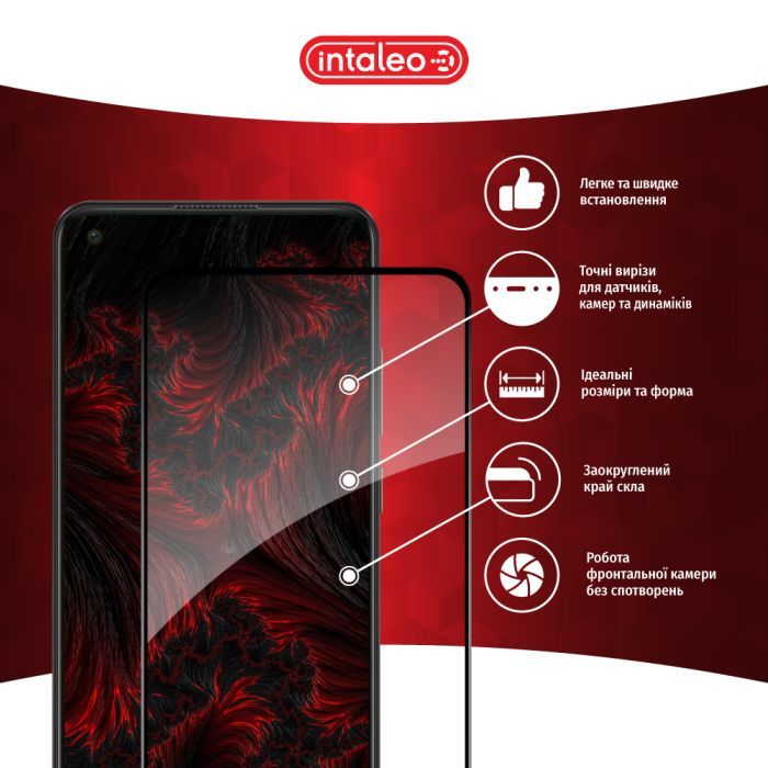 Скло захисне Intaleo Full Glue Oppo A78 Black (1283126582912) зображення 3