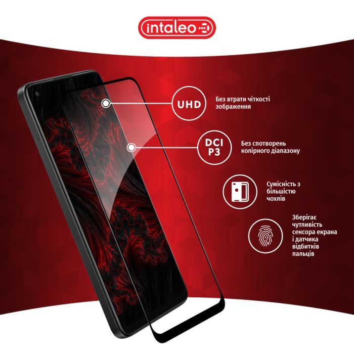 Скло захисне Intaleo Full Glue Oppo A78 Black (1283126582912) зображення 4
