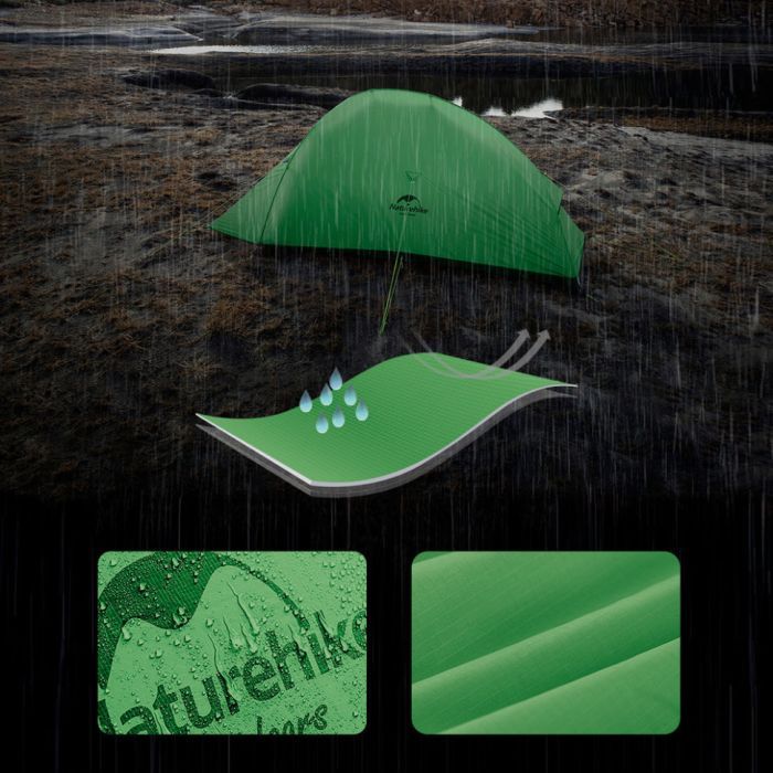 Палатка Naturehike Cloud Up Base 1 CNK2450WS032, зелений (6927595798614) изображение 11