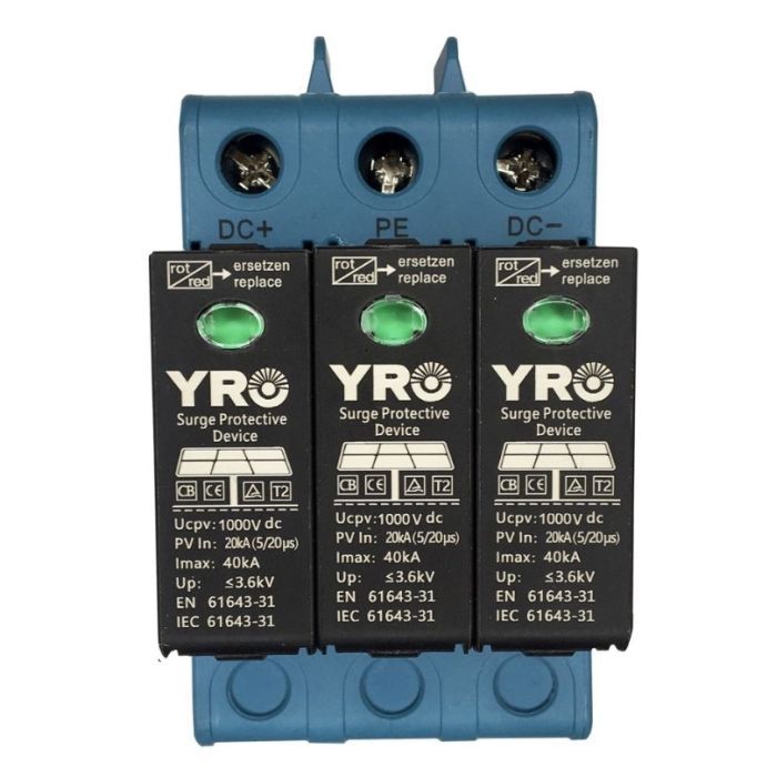 Автоматичний вимикач YRO Фотогальванічний захист (YRSP-D2-1000-20-40KA-3p)