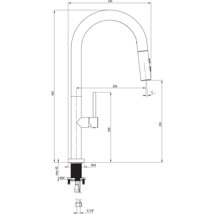 Мойка кухонная Deante Olfato ZPO_R10A + зміш. BQO_R72M (ZPOER10A) изображение 13