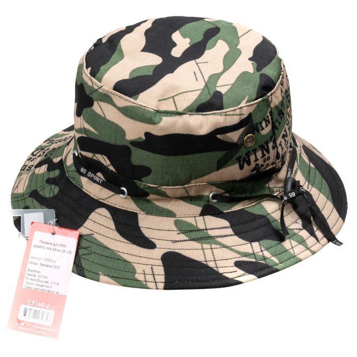 Панама детская Kitti камуфляж (Y9340-2-54B-green) изображение 3