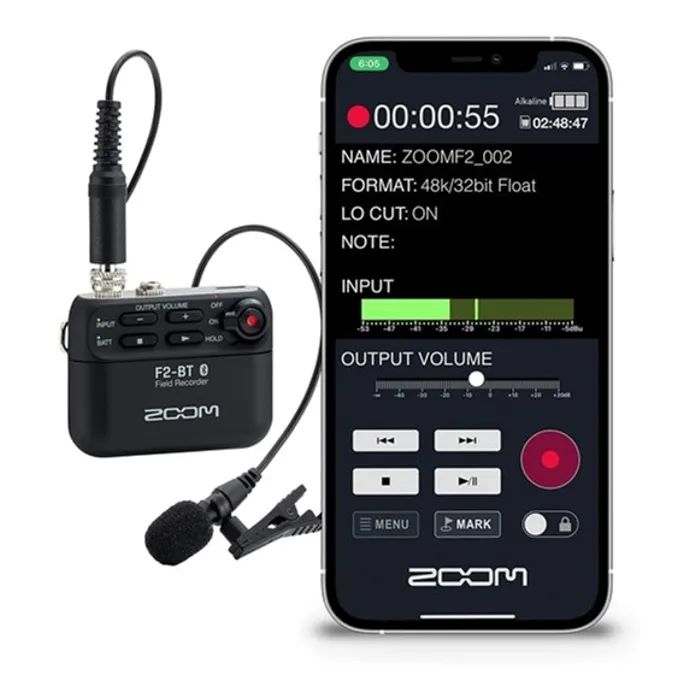 Цифровой диктофон Zoom F2-BT Black цифрова портативна студія (287179) изображение 7