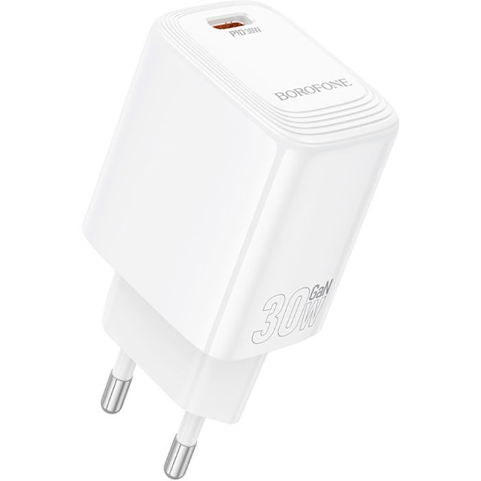 Зарядний пристрій BOROFONE BN28 Fuente USB-C PD30W White (6941991120299)