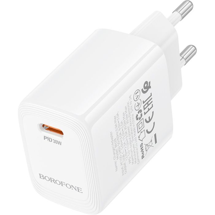 Зарядний пристрій BOROFONE BN28 Fuente USB-C PD30W White (6941991120299) зображення 3