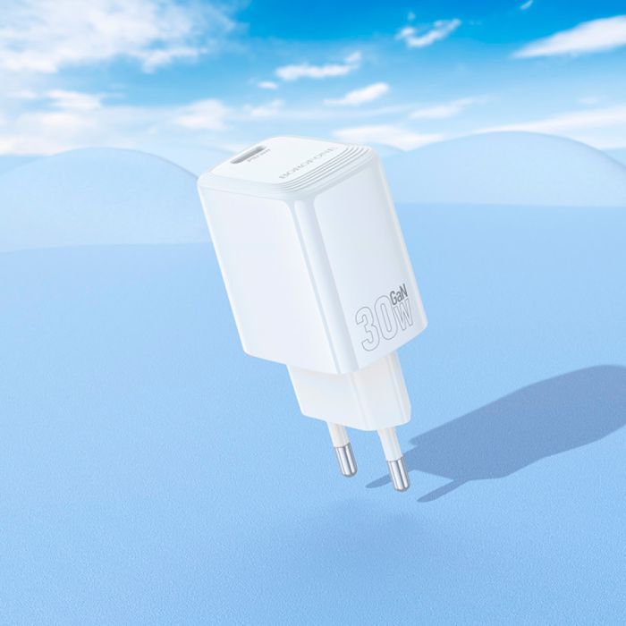 Зарядний пристрій BOROFONE BN28 Fuente USB-C PD30W White (6941991120299) зображення 8