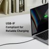 Дата кабель USB-C to USB-C 1.8m 140W bio-nylon 544 black Anker (A80F6H11) изображение 4