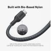 Дата кабель USB-C to USB-C 1.8m 140W bio-nylon 544 black Anker (A80F6H11) изображение 6