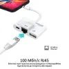 Адаптер Lightning to RJ45 Ethernet + USB 3.0 OTG + Lightning Promate (gigalink-i.white) изображение 5