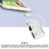 Адаптер Lightning to RJ45 Ethernet + USB 3.0 OTG + Lightning Promate (gigalink-i.white) изображение 7