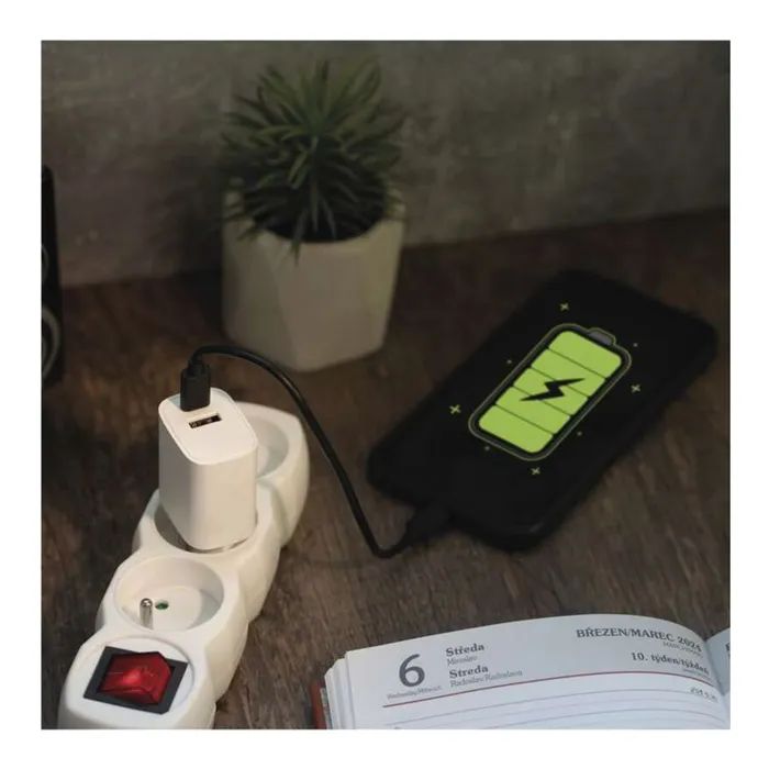 Зарядний пристрій EMOS V02B15 1xUSB-A + 1xUSB-C 15W GaN (V02B15) зображення 11