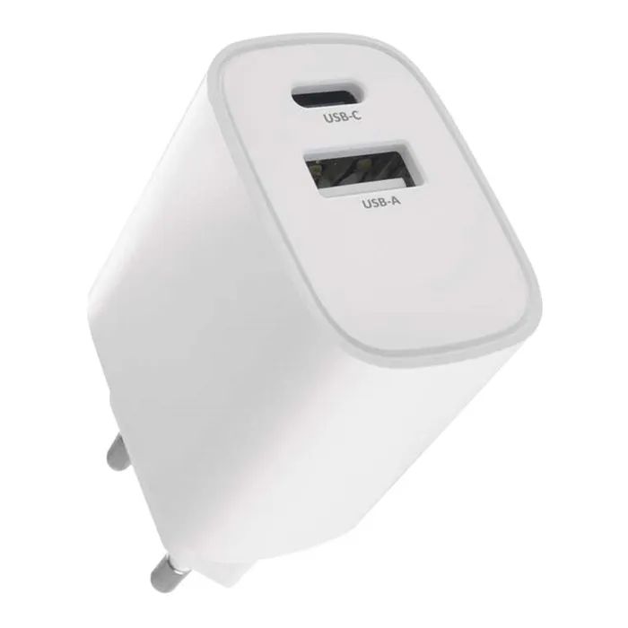 Зарядний пристрій EMOS V02B15 1xUSB-A + 1xUSB-C 15W GaN (V02B15)