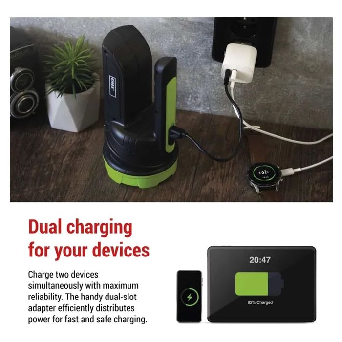 Зарядний пристрій EMOS V02B15 1xUSB-A + 1xUSB-C 15W GaN (V02B15) зображення 4