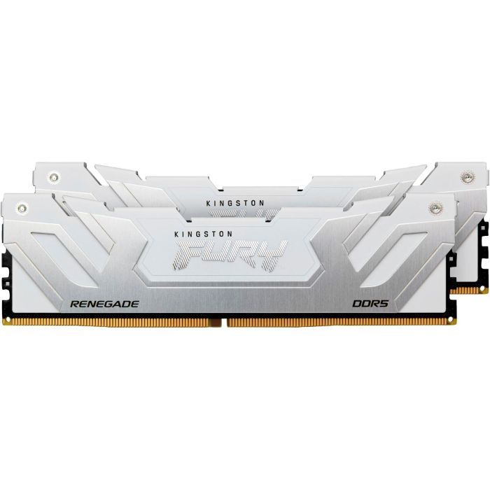 Модуль пам'яті для комп'ютера DDR5 48GB (2x24GB) 8800 MHz Renegade White/Silver Kingston Fury (ex.HyperX) (KF588CU42RWK2-48) зображення 2