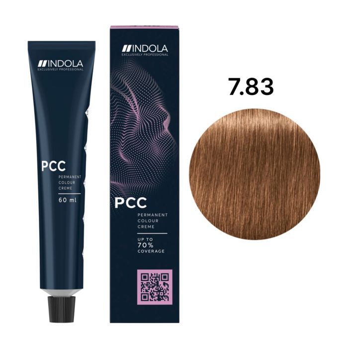Краска для волос Indola Permanent Caring Color 7.35 – Средний блонд золотистый красное дерево (4045787932300) изображение 2