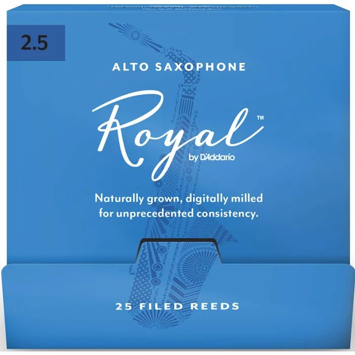 Трость для саксофона D'Addario Royal - Alto Sax #2.5 - 25 Pack (RJB0125-B25)