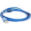 Дата кабель USB 2.0 AM/AF 1.5m ferrite transparent blue Voltronic (YT-AM/AF-1.5TBL) зображення 2
