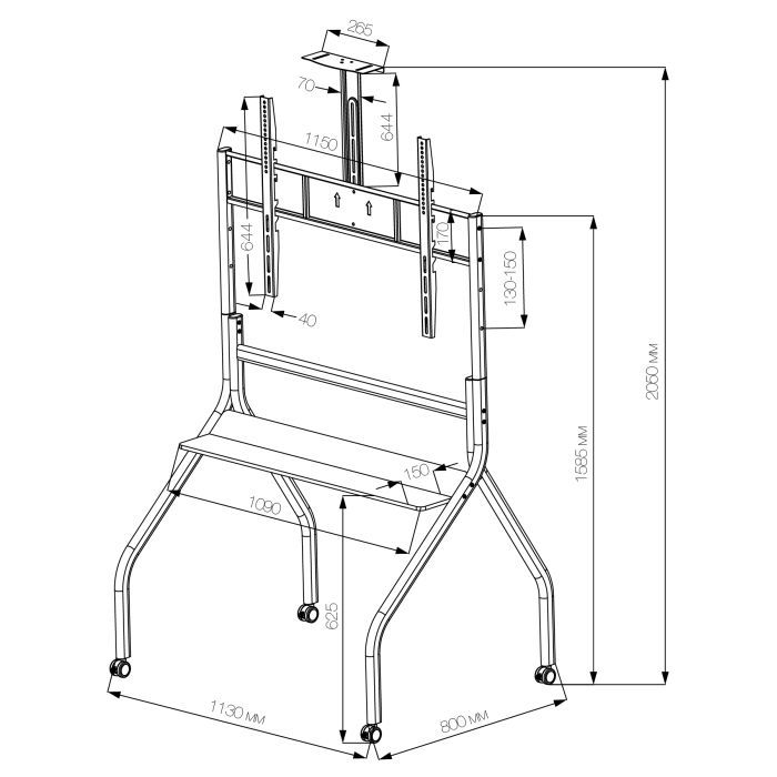 Стойка презентационная Vinga TFS-W1216B1 изображение 12
