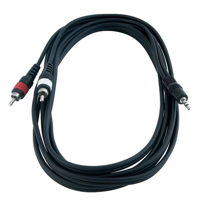 Інсертний кабель RockCable Patch Cable - 2 x RCA to TRS MiniJack (1.5m) (RCL 20902 D4)