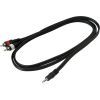 Інсертний кабель RockCable Patch Cable - 2 x RCA to TRS MiniJack (1.5m) (RCL 20902 D4) зображення 2