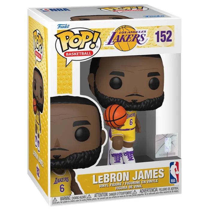 Фигурка Funko Pop серии НБА – Леброн Джеймс в желтой униформе (65792) изображение 2