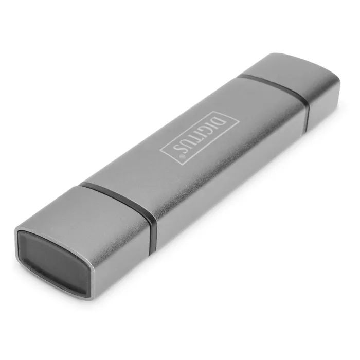 Считыватель флеш-карт Digitus USB-C/USB 3.0 SD/MicroSD (DA-70886)