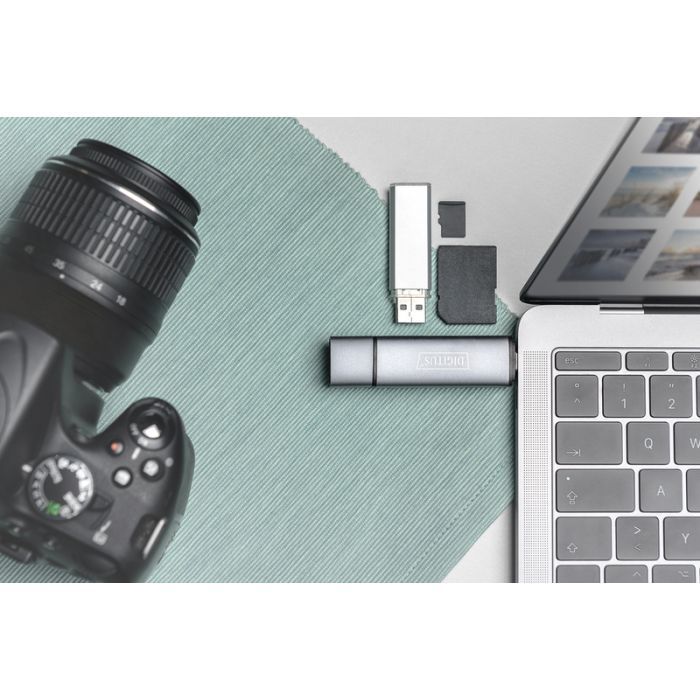 Считыватель флеш-карт Digitus USB-C/USB 3.0 SD/MicroSD (DA-70886) изображение 9